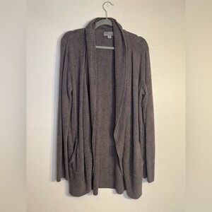 Barefoot Dreams CozyChic Cocoon Cardigan – Ash Dove Grey – Size L / XL